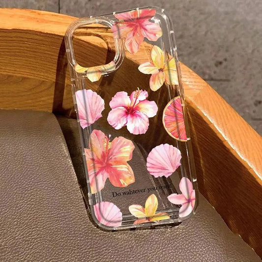 Metal Tulip Pattern Airbag Protective Phone Case For iPhone 14 13 11 15 16 Pro Max 16E 12 Mini XS XR X 8 7 Plus SE 2 Plus Cover Caseverse