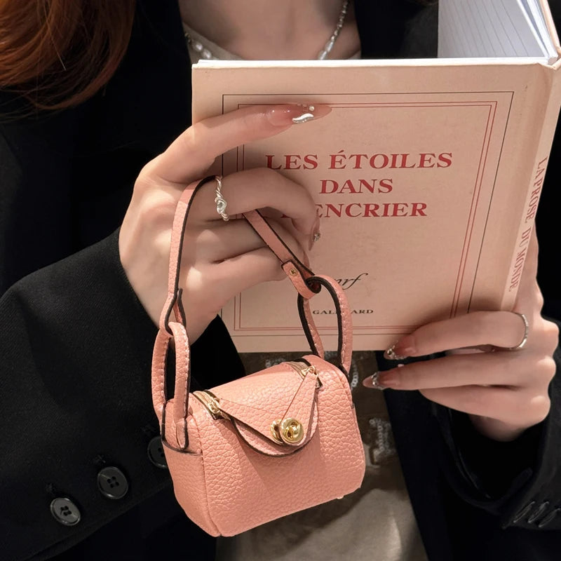 Mini Leather Fashion Bag For Airpods 4 3 2 Pro 2 Galaxy Buds 3/ 3Pro/ Buds FE 2Pro  Headphone Case Can Hold Other Small items Caseverse