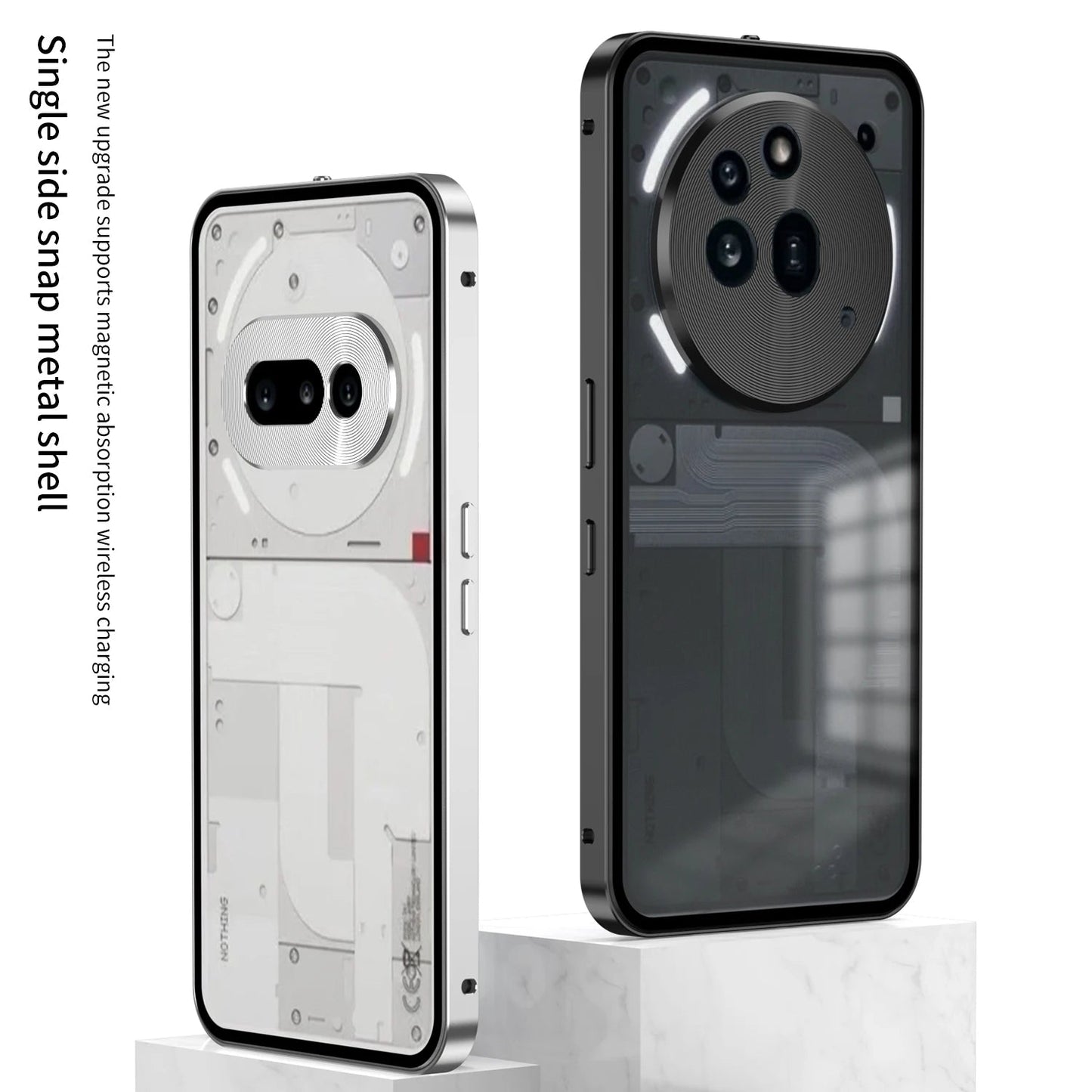 Metal Frame Lens Protection Matte Shockproof Phone Case For Nothing Phone 2A Plus Phone 3A Pro Bumper Back Cover Accessories Caseverse