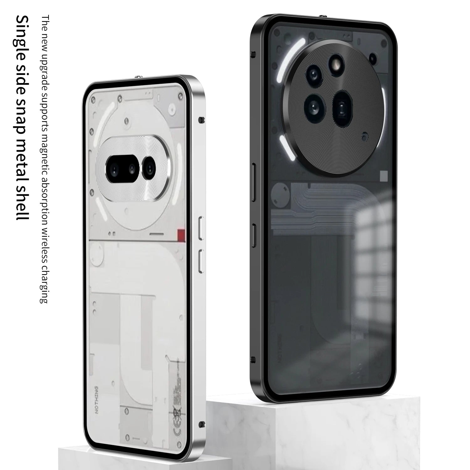 Metal Frame Lens Protection Matte Shockproof Phone Case For Nothing Phone 2A Plus Phone 3A Pro Bumper Back Cover Accessories Caseverse