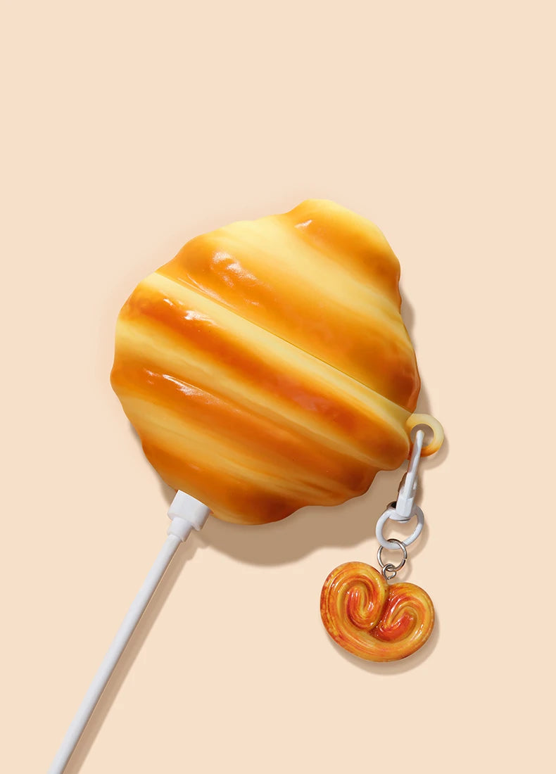 Toast Bread Donut Chocolate Cookies Case for Apple AirPods 4 1 2 3 Generation Cover for AirPods Pro 2nd Gen Air Pods Protective Caseverse