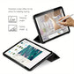 Tablet Case For iPad Air 11 2024 6th Gen Tri-fold Cover For iPad A2902 A2899 A2900 Filp Stand Tablet Cases Silicone Back Shell