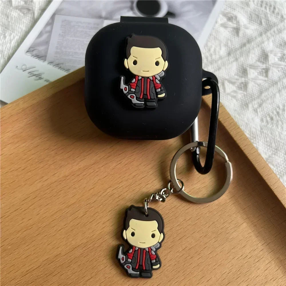 Cartoon Silicone Bluetooth Earphone Protective Case Suitable for SHOKZ OpenFit 2 T920 Scratch Resistant Earphone Case Caseverse