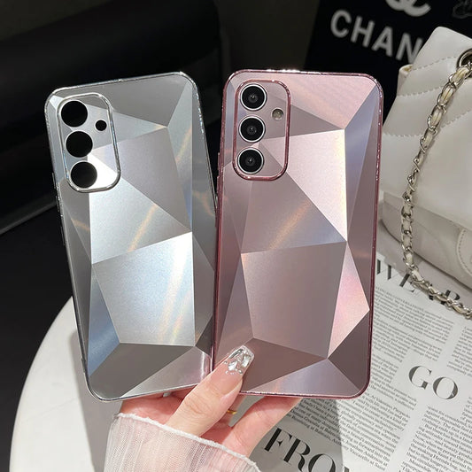 Luxury Soft TPU+PC+Acrylic Back Panel Shockproof Phone Case For Samsung S24 Ultra S22 S23 Ultra Plus FE A55 A54 A53 A34 Cover - Caseverse