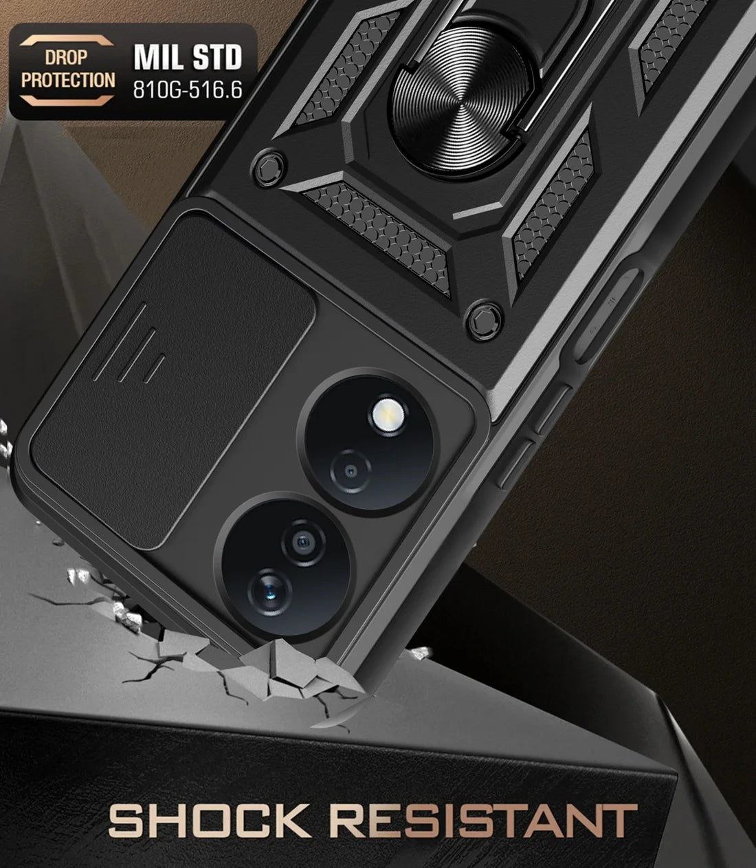 Honor X7B Phone Case, Heavy Duty Rugged Cover Bracket Magnetic Holder Shockproof Phone Case For Honor X7B - Caseverse