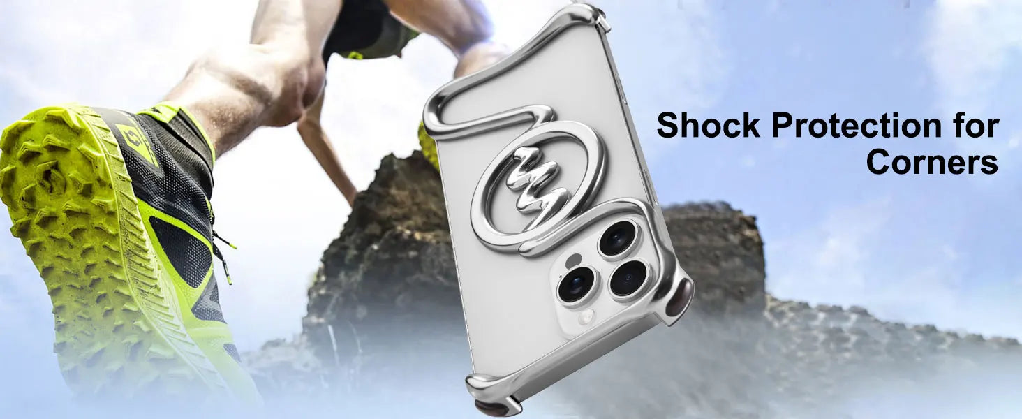 Oatsbasf Metal Phone Case for iPhone 16/16 Pro/16 Pro Max Ultra-thin Frameless Magsafe Shockproof Minimalist Protective Covers Caseverse