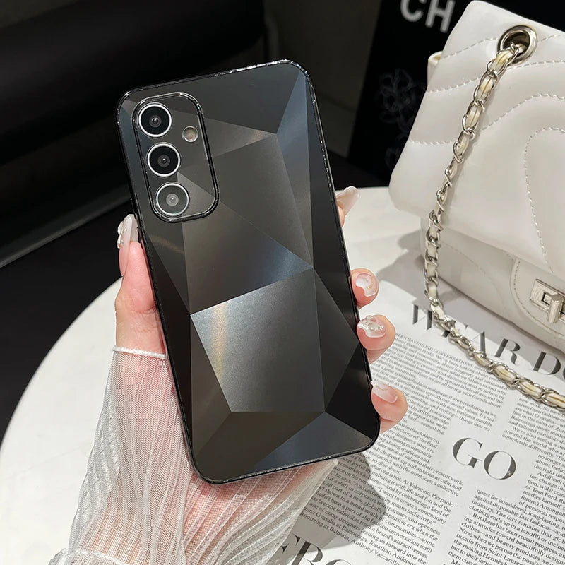 Luxury Soft TPU+PC+Acrylic Back Panel Shockproof Phone Case For Samsung S24 Ultra S22 S23 Ultra Plus FE A55 A54 A53 A34 Cover - Caseverse