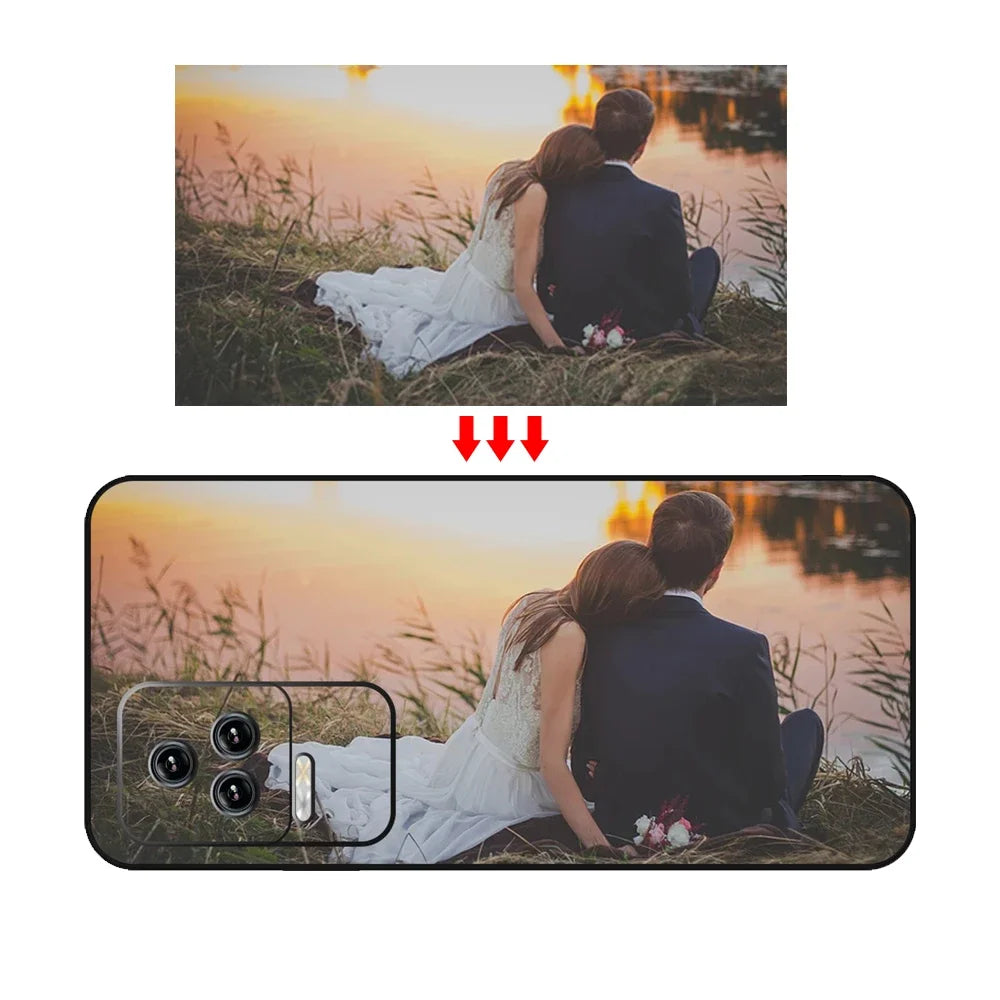 Custom Case for iPhone 16 16e 15 14 13 12 11 Pro Max Mini SE XS XR 7 8 Plus Cover DIY Photo Soft Matte Silicone Shockproof Funda - Caseverse