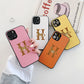 Classic Horse H Cross Leather Fashion Case For Iphone 15 14 13 12 11 Pro Max Mini 7 8 Plus X Xs Xr Max Luxury Phone Cover Funda Caseverse
