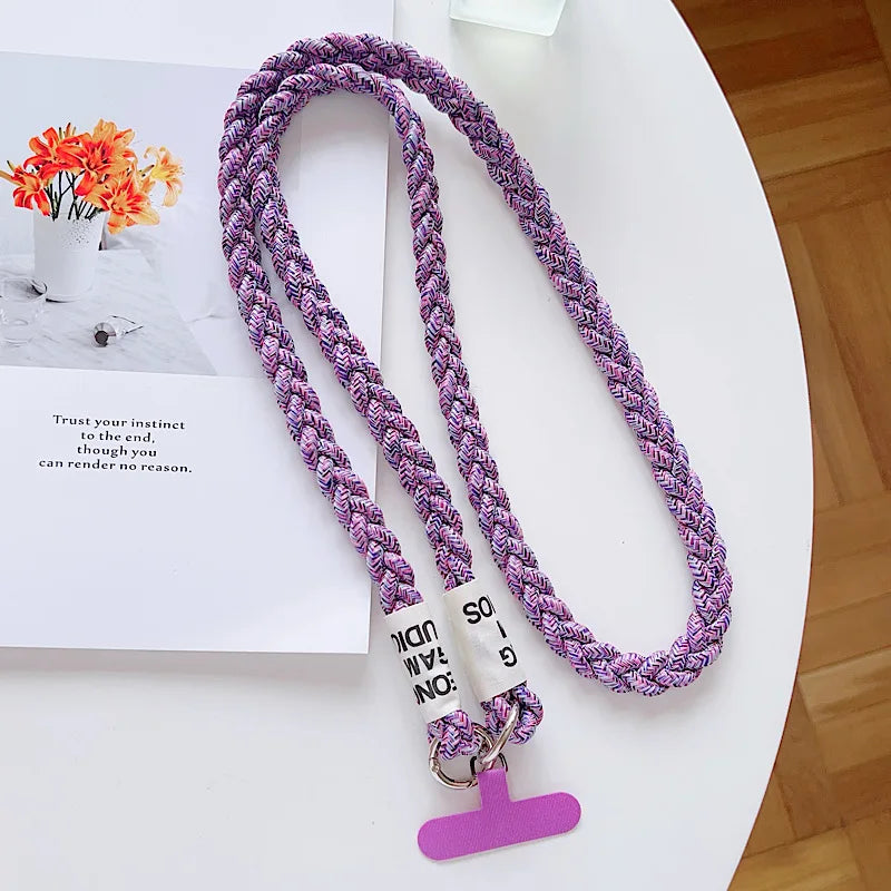 The Phone Case Lanyard Is A Long Cross-Body Braided Outdoor Mountain Rope And Can Be Worn On The Shoulder To Prevent Loss.