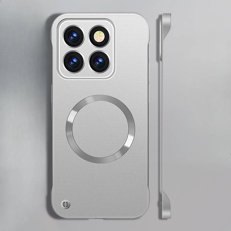 For Xiaomi 15 Pro Phone Case for XIAOMI Mi 15 15pro Xiaomi15 Metal Frameless Magnetic Lens Protective Cover Plain Back Shell - Caseverse