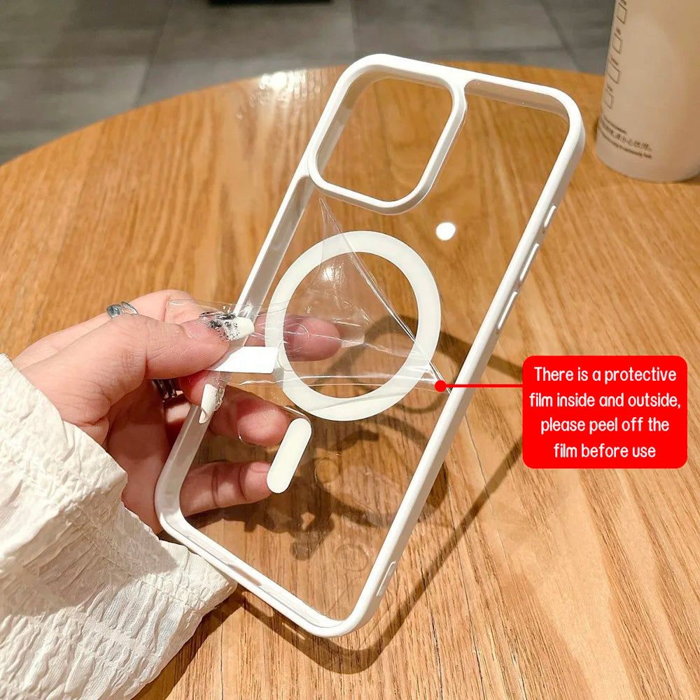 For Magsafe Magnetic Wireless Charging Phone Case For Samsung Galaxy S24 Ultra S23 S22 S24 FE S23 Plus Cases Acrylic Matte Cover - Caseverse