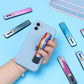 Push Pull Rainbow Phone Grip Silicone Phone Stand Finger Ring Holder Finger Strap Bracket Portable Telescopic Wrist Band - Caseverse