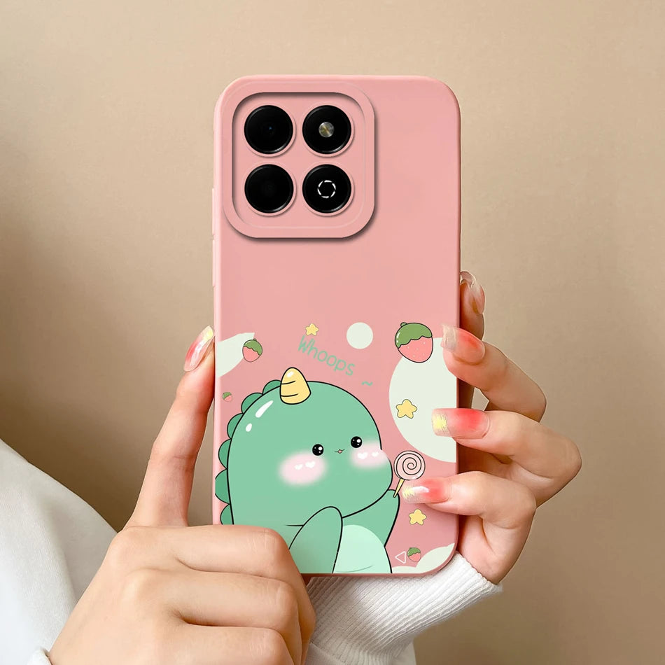 Case For Honor X6B Phone Back Cover Cute Avocado Soft Comfortable Liquid Silicone Camera Protection Anti Drop Bumper Capa Funda