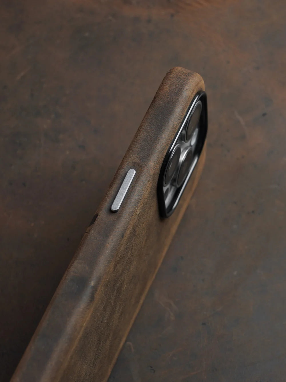 YMW Italian Crazy Horse Genuine Leather Case for iPhone 16 Pro Max 15 14 Personality Cowhide Magnetic Phone Cover - Caseverse