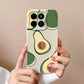 Case For Honor X6B Phone Back Cover Cute Avocado Soft Comfortable Liquid Silicone Camera Protection Anti Drop Bumper Capa Funda
