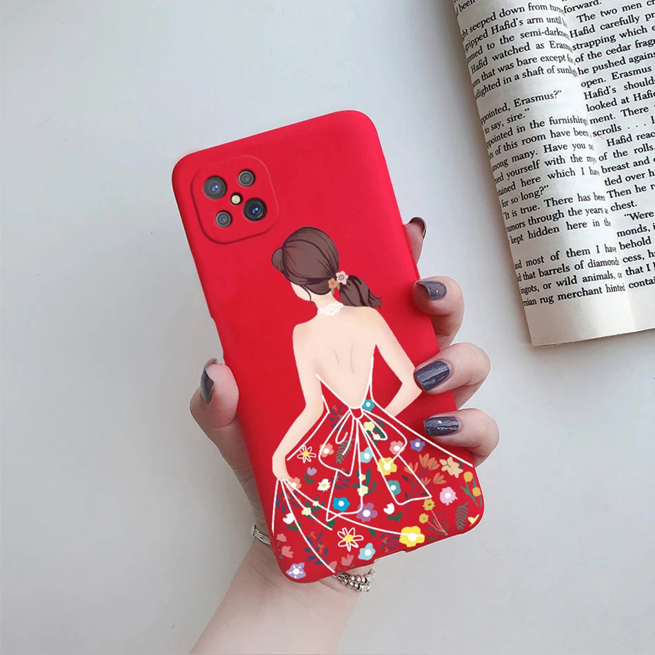 Case For OPPO Reno4 Z 5G Phone Case Cute Flower Cartoon Silicone Soft Back Fundas Cover For OPPO Reno 4Z CPH2065 Reno4Z 5G Coque - Caseverse