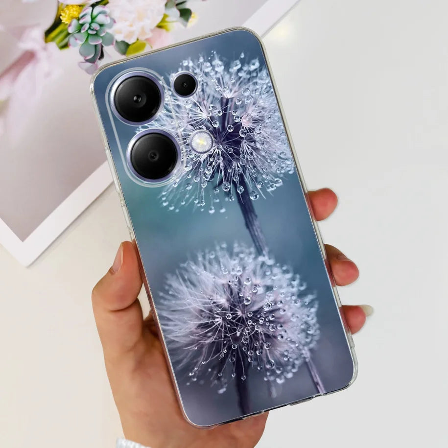 For Xiaomi Poco M6 Pro 2024 Case New Fashion Marble Cartoon Cover Soft Clear Silicone Funda For Xiaomi Poco M6 Pro 4G Phone Case Caseverse