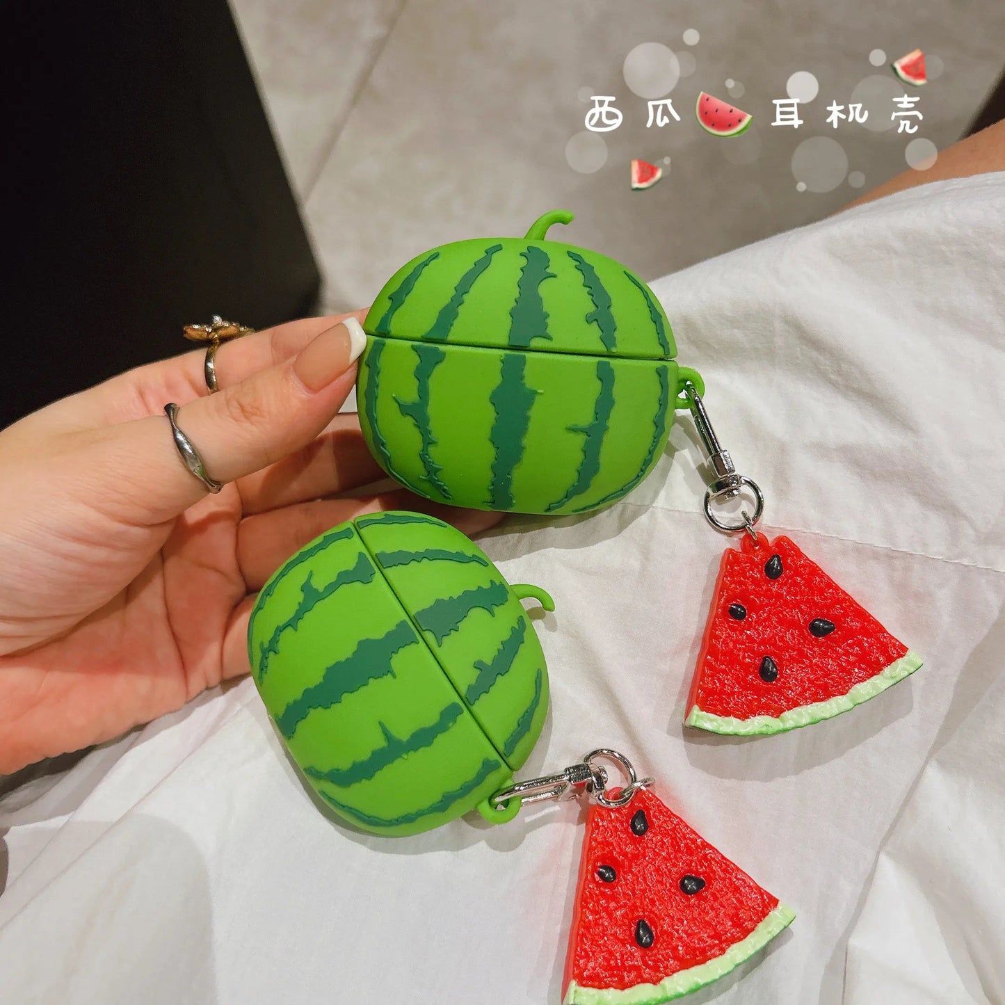 For Airpods 4 Simulation Fruit 3D Watermelon Cute Earpods Case for Airpods 1 2 3 Pro 2 Wireless Earphone Cover Charging Box Caseverse