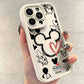 Mickeys Minnies Yk2 Red Cute Phone Case for IPhone 16 15 14 13 12 11 Pro Max Mini XR XS X 7 8 Plus Soft TPU Back Cover - Caseverse