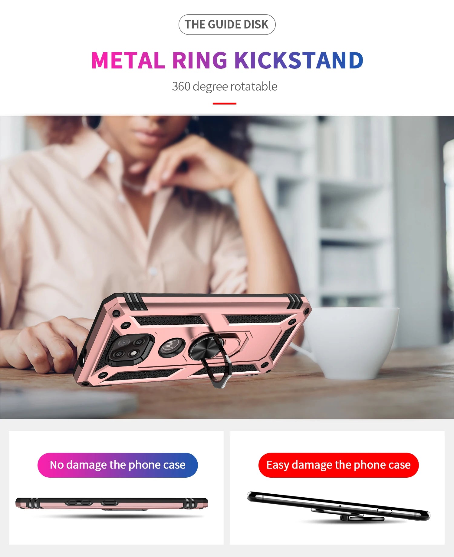 for Moto G Power Case for Phone Moto G Power 2021 Case Shockproof Armor Rugged Military Protective Car Holder Magnetic Cover - Caseverse