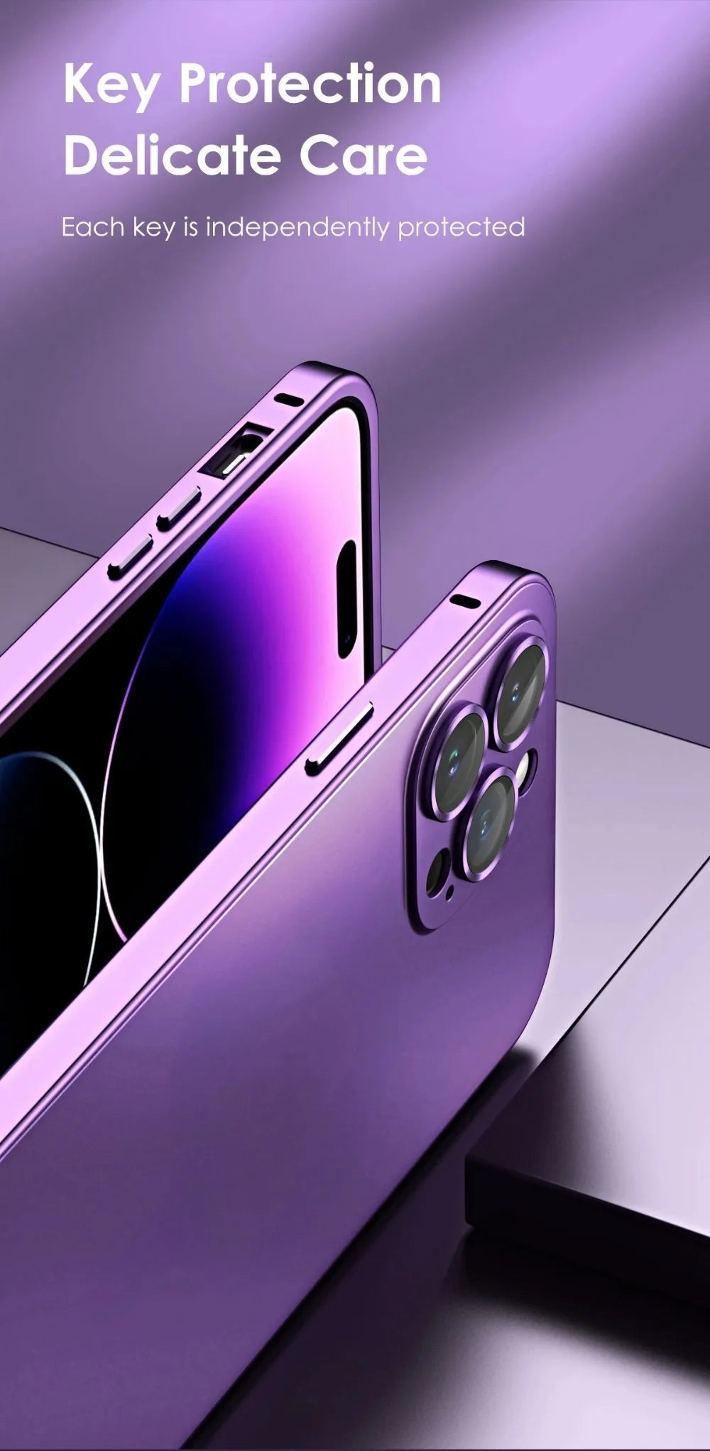 Luxury Aluminum Metal Frame Phone Case For iPhone 16 15 14 13 12 Pro Max Plus Camera Lens Glass Protect Shockproof PC Back Cover Caseverse