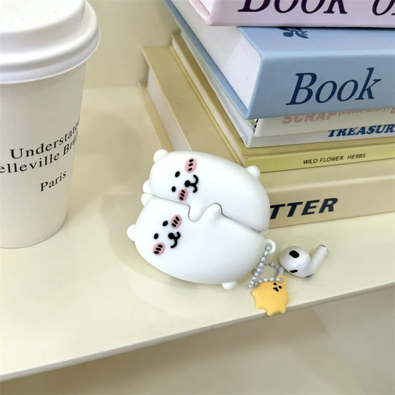 Embracing Bear Case for AirPods 4 Airpod 1 2 3 Pro Pro2 Bluetooth Earbuds Charging Box Protective Earphone Case Cover Caseverse