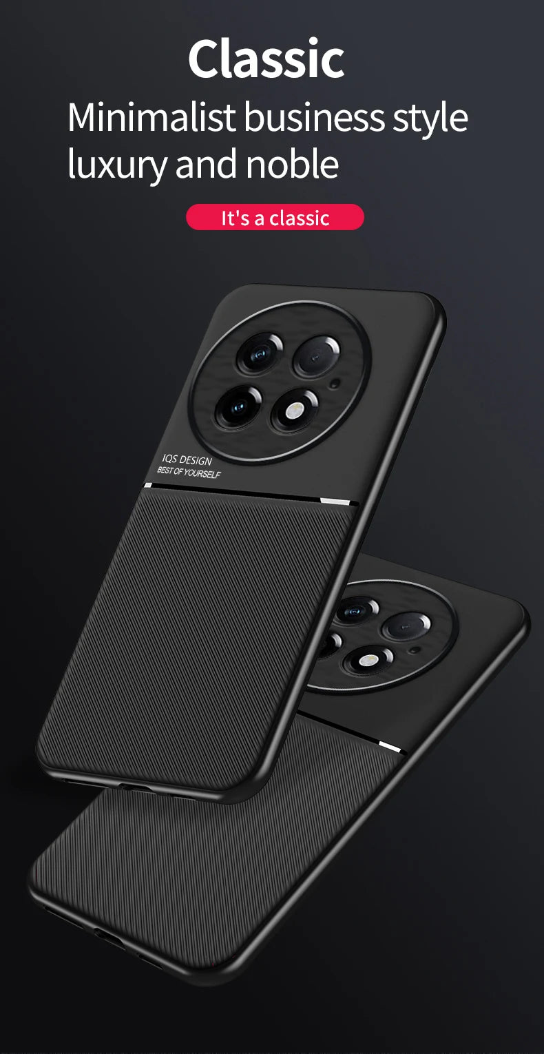 Rugged Protective Cover For OnePlus 13 One Plus 13R Case Built-in Car Magnetic Holder Phone Coque Fundas - Caseverse