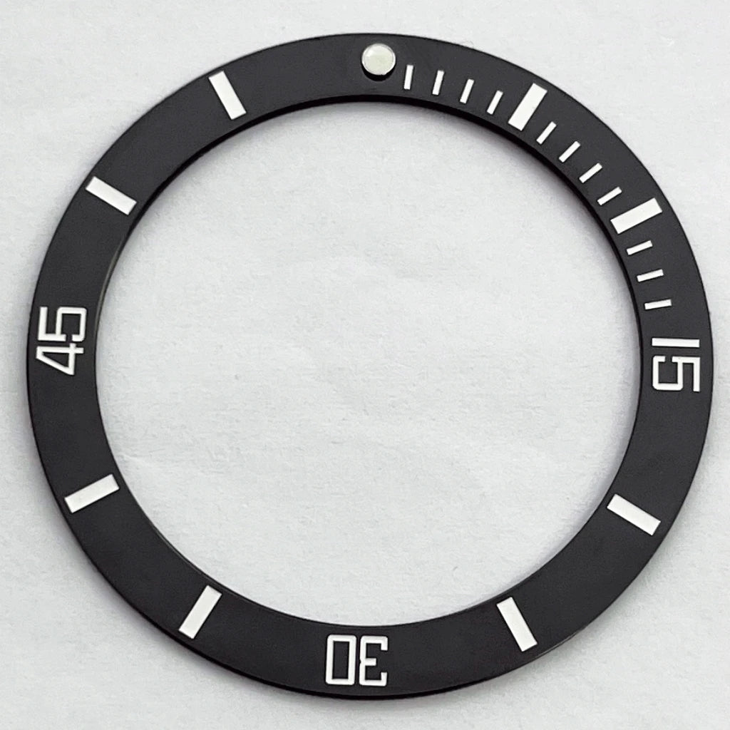 42mm Silver Watch Case Sapphire Glass Watch Case Plane Ceramic Bezel Fit NH35 NH36 Movement Watch Accessories