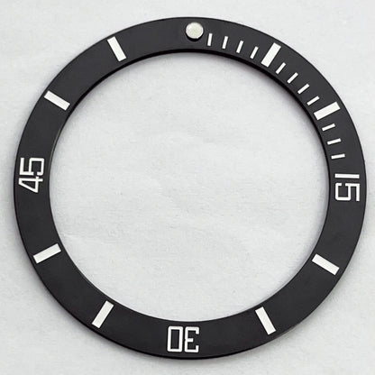 42mm Silver Watch Case Sapphire Glass Watch Case Plane Ceramic Bezel Fit NH35 NH36 Movement Watch Accessories