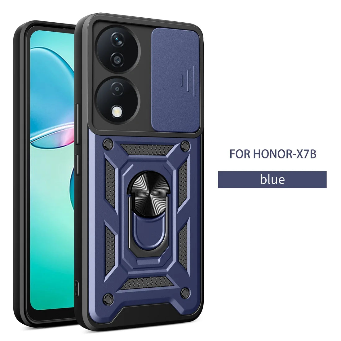 Honor X7B Phone Case, Heavy Duty Rugged Cover Bracket Magnetic Holder Shockproof Phone Case For Honor X7B - Caseverse