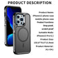 For iPhone 15 14 13 12 Magnetic Case Magsafe Military Grade Protection Back Shockproof Phone Case - Caseverse